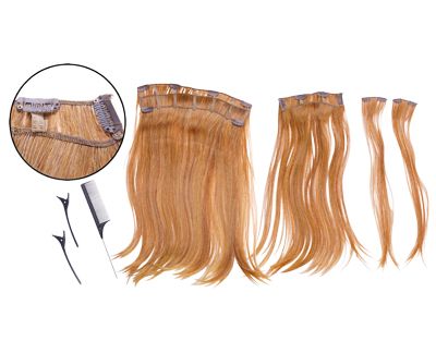 Haar extensions set Cindy blonde mèches (773416)